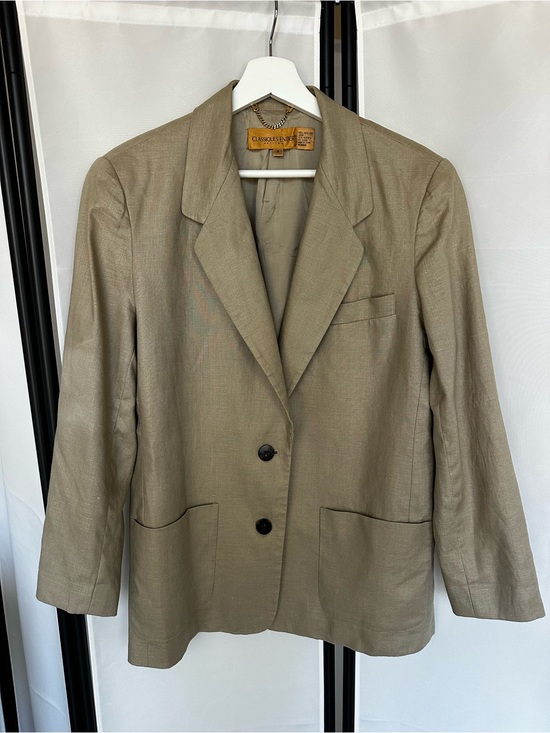 Classiques Entier Jackets & Blazers - Classiques Entier Petites 100% Linen Blazer Taupe M